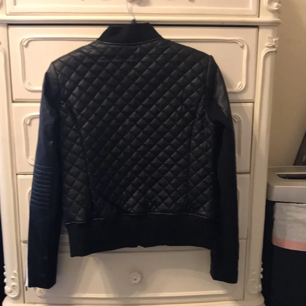 Black with white stripes on sleeves/ size s /BCBG Maxazria - Picture 2 of 2